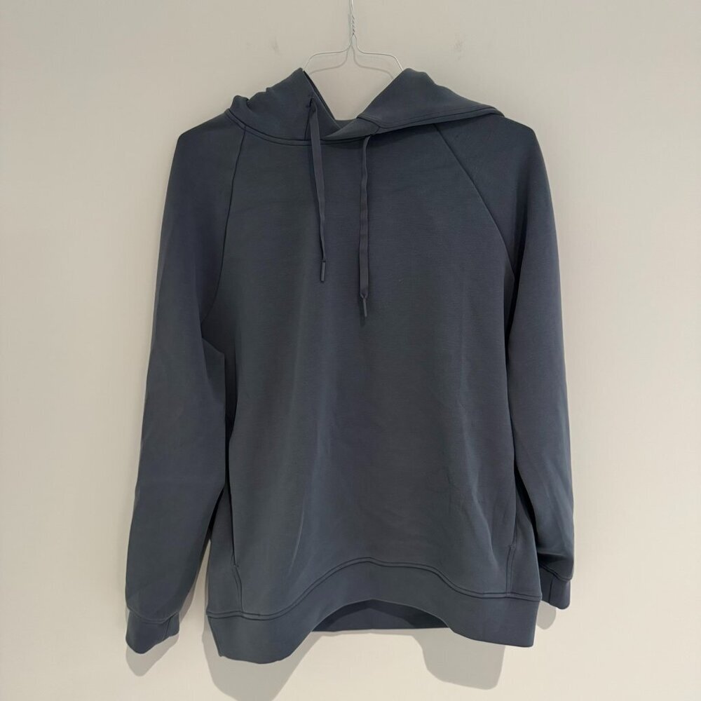 Lululemon Blue Smooth Spacer Classic-Fit Pullover Hoodie Medium Like New